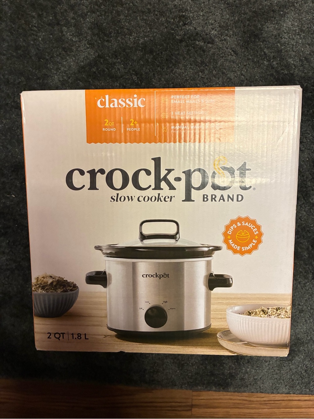 Classic 2-Quart Slow Cooker - Stainless Steel